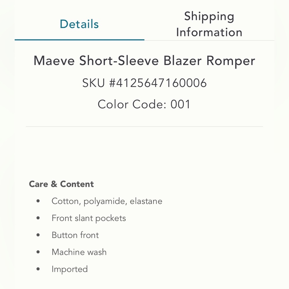 Maeve shot sleeve blazer romper - Picture 7 of 15